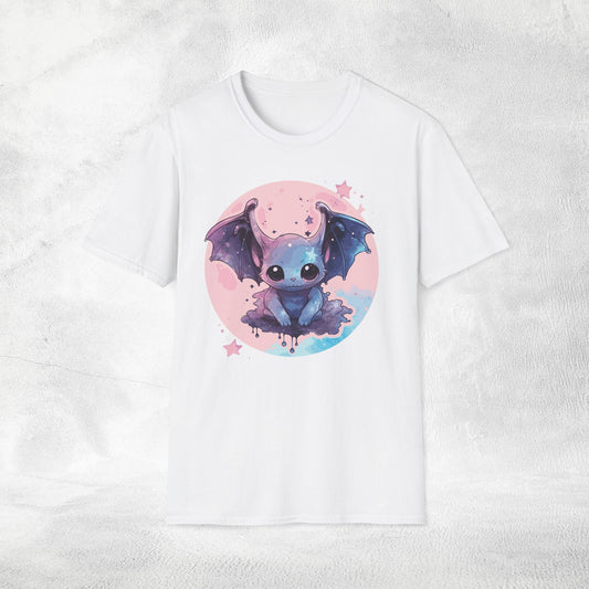 Unisex Gothic Shirt Pastel Bat