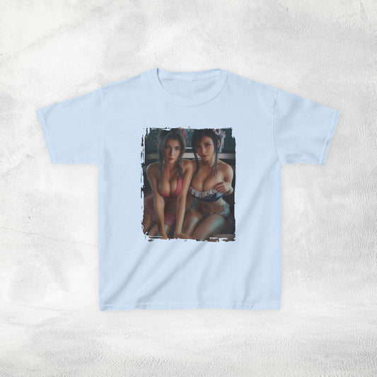 Kids gaming shirt Final Fantasy Tifa Lockhart and Aerith Gainsborough