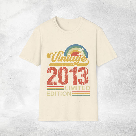 Unisex year of birth shirt 2013