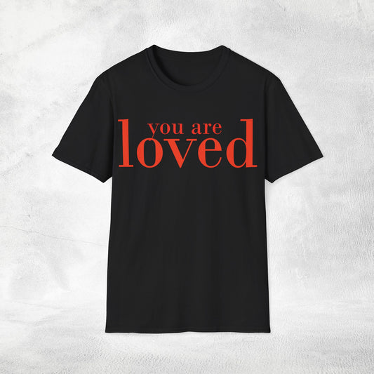 Women's Slogan T-shirt you are loved