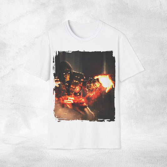 Unisex gaming shirt Mortal Kombat Scorpion