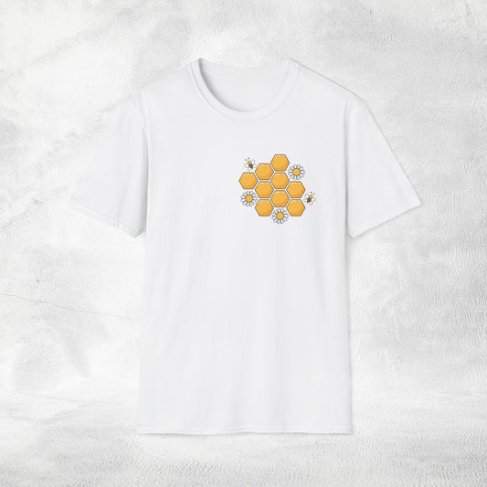 woman's nature inspired shirt bee