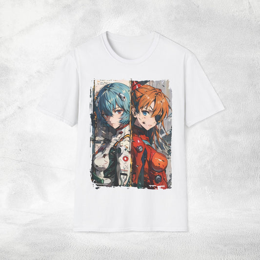 Unisex anime shirt Rei Ayanami and Asuka Langley Soryu