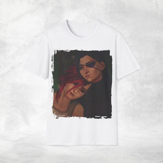 Unisex Gaming shirt Arcane Series LOL Caitlyn and Vi