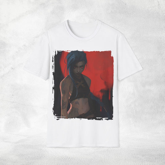 Unisex Gaming shirt Arcane Series LOL Jinx