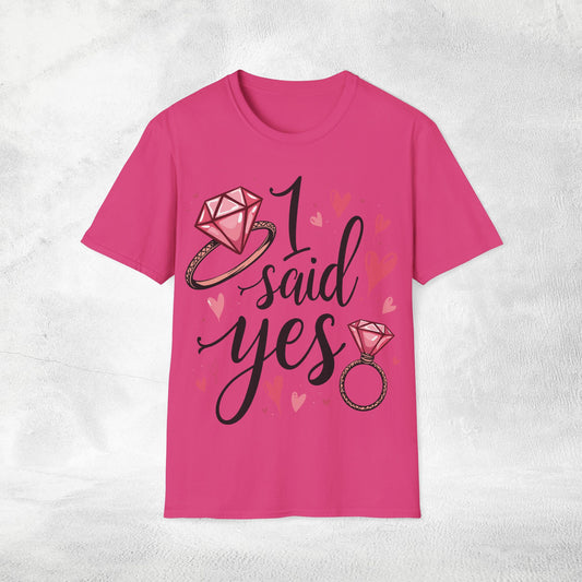 Women's T-Shirt I said yes bachelorette party