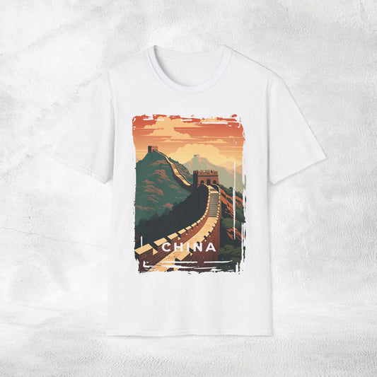 Women T-shirt China vacation tee