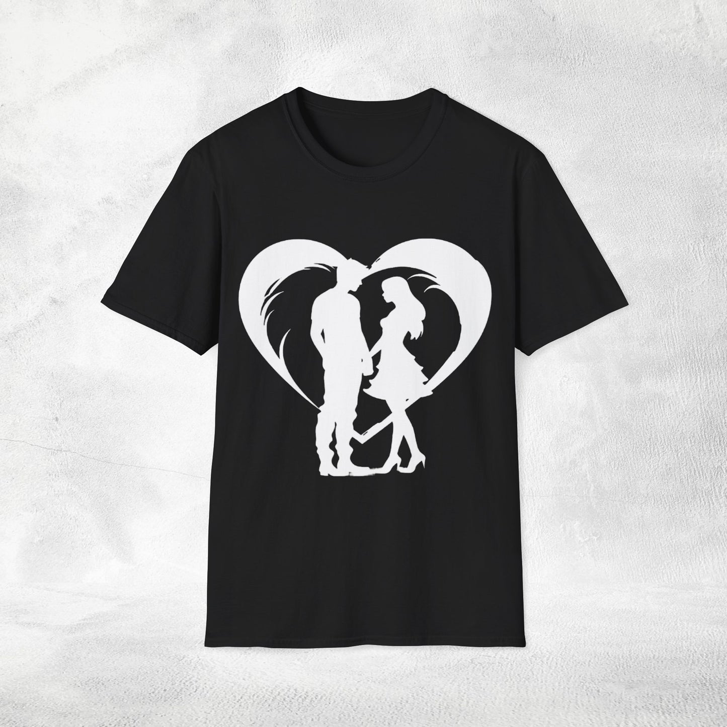 Unisex couples T-Shirt heart
