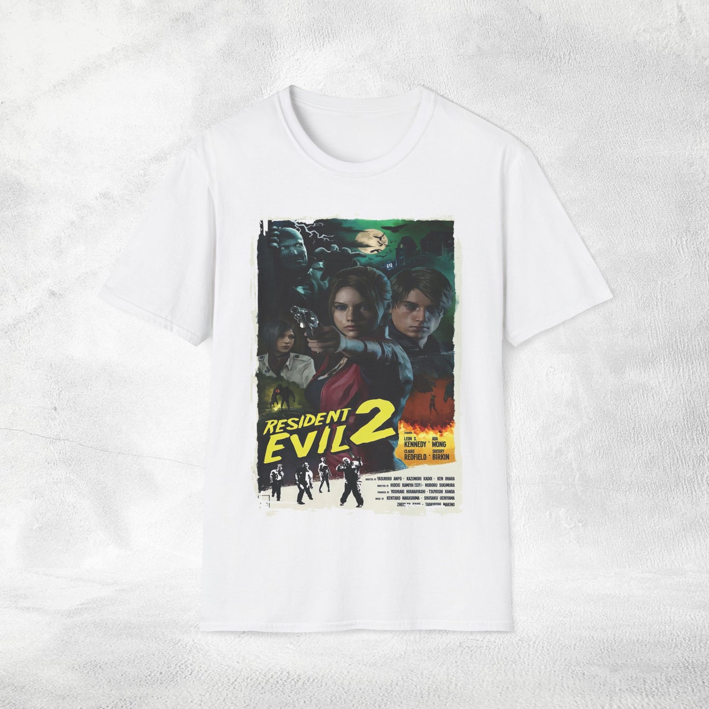 Unisex gaming shirt Resident Evil 2 Retro Vintage