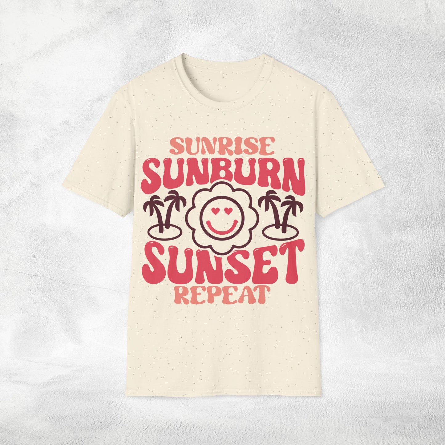 womens shirt sunrise sunburn sunset repeat