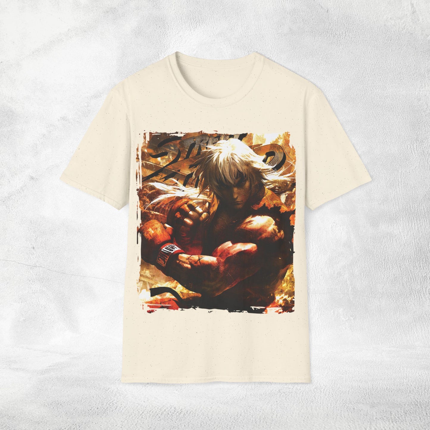 Unisex gaming shirt Street Fighter Ken Masters