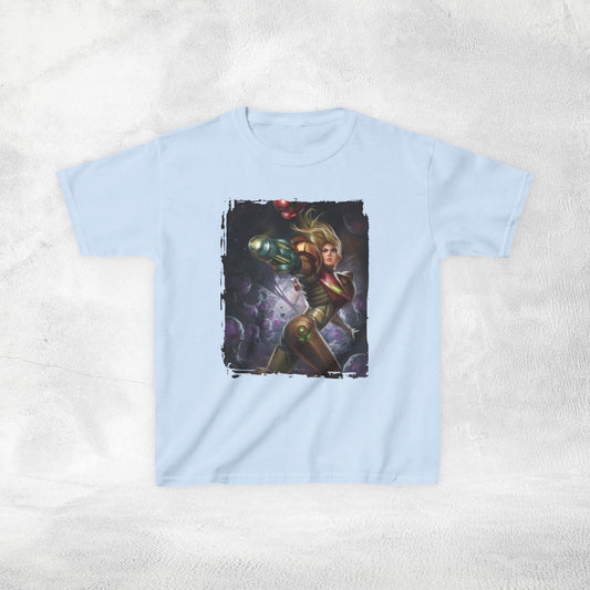 Kids  gaming shirt Samus Aran