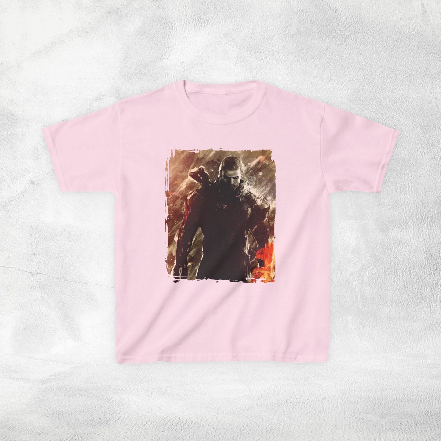 Kids gaming shirt Mass Effect Shepard