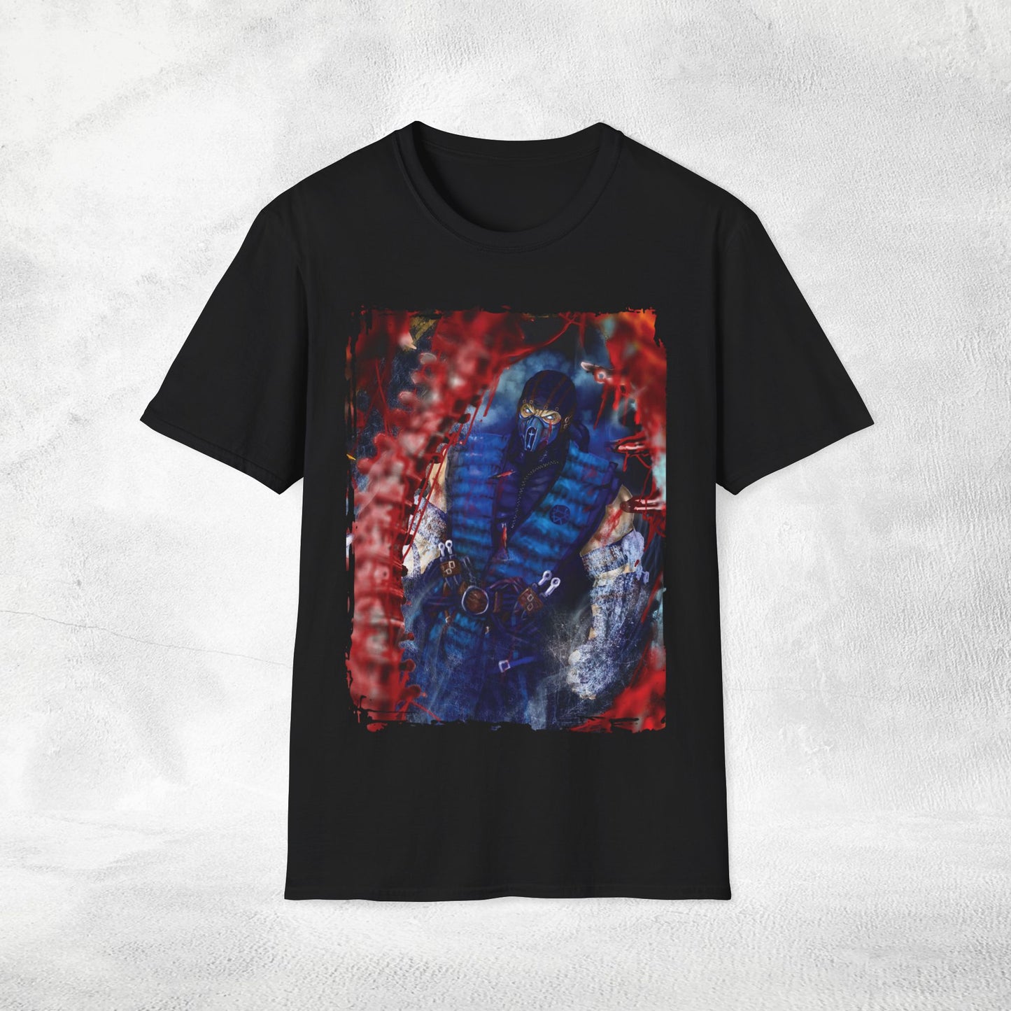 Unisex gaming shirt Mortal Kombat Sub-Zero Fatality
