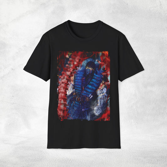 Unisex gaming shirt Mortal Kombat Sub-Zero Fatality