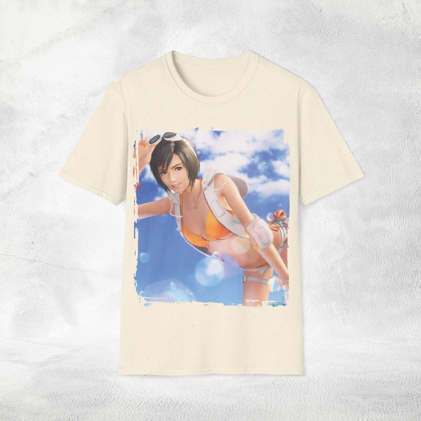 Unisex gaming shirt FF7 Yuffie beach