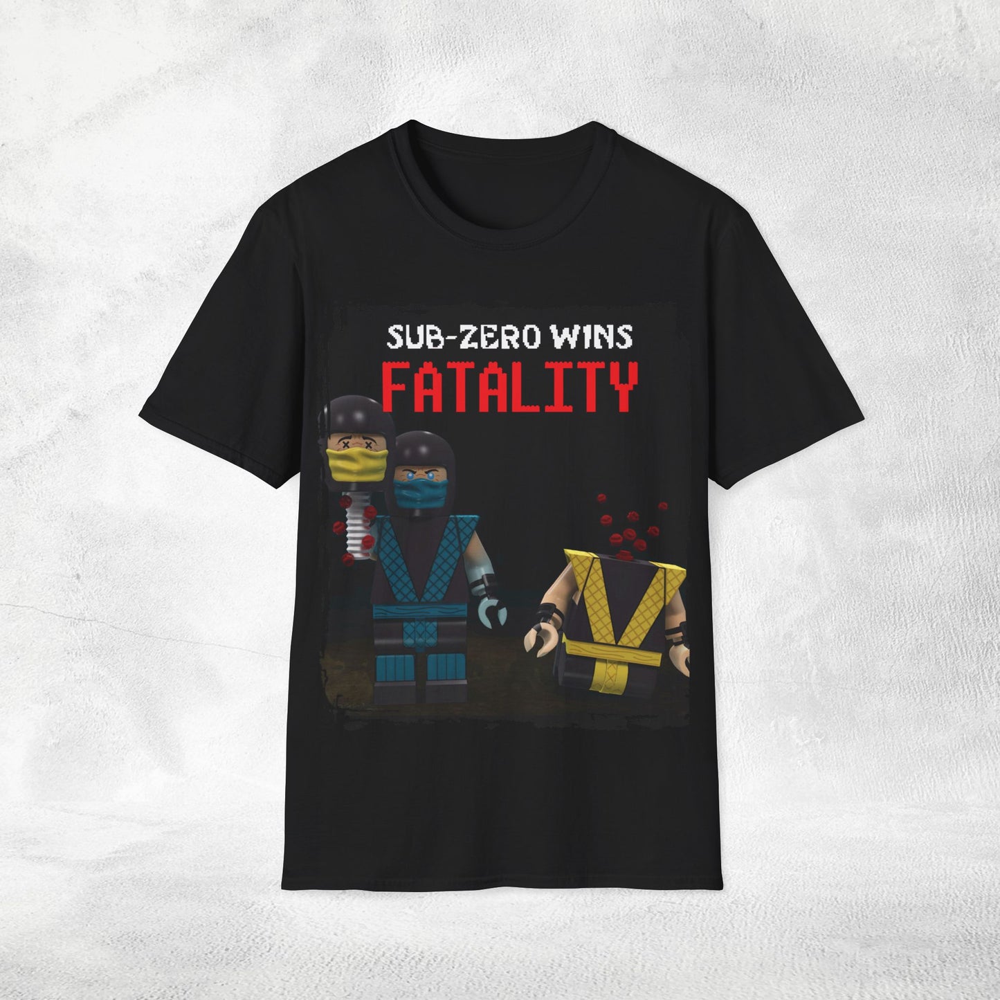 Unisex gaming shirt Mortal Kombat Sub-Zero Fatality