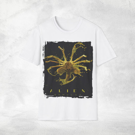 Unisex movie shirt Alien Romulus facehugger