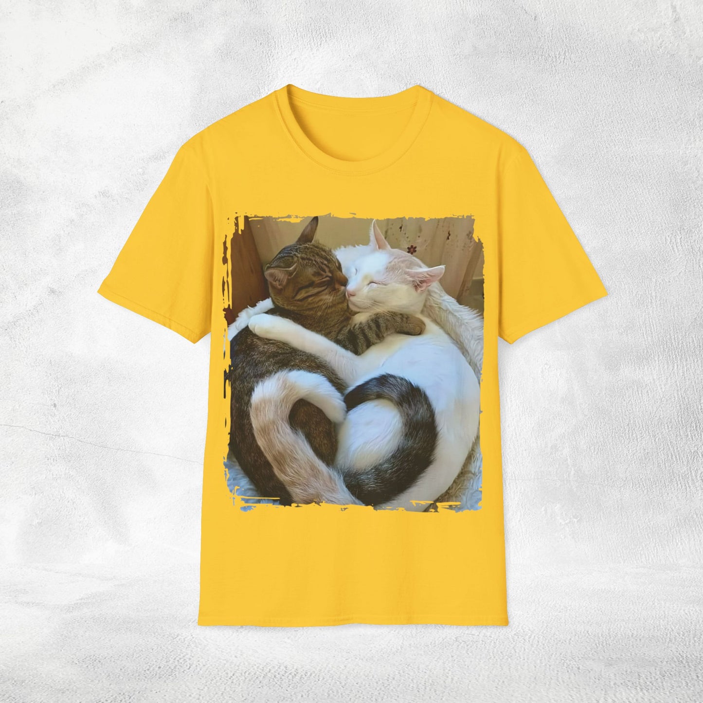 Unisex couples T-Shirt cats