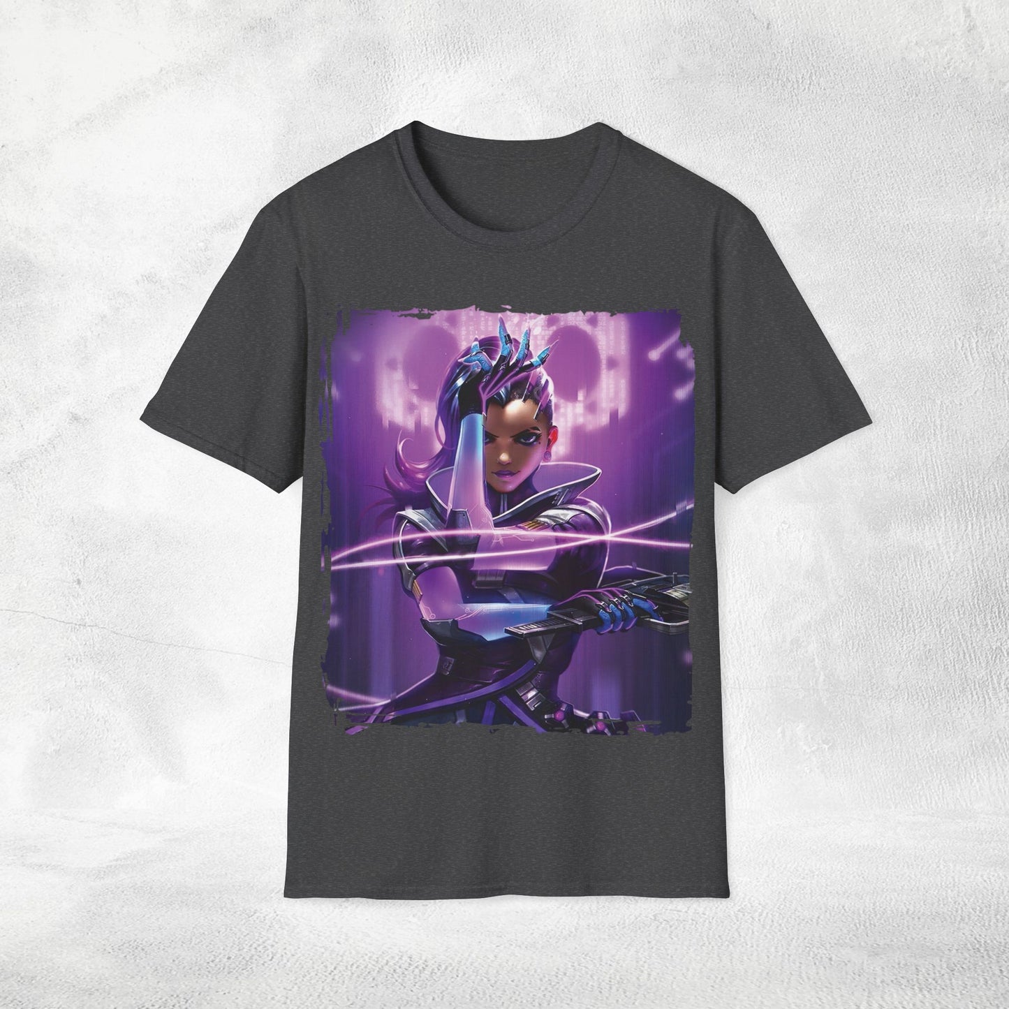 Unisex gaming shirt Overwatch Sombra