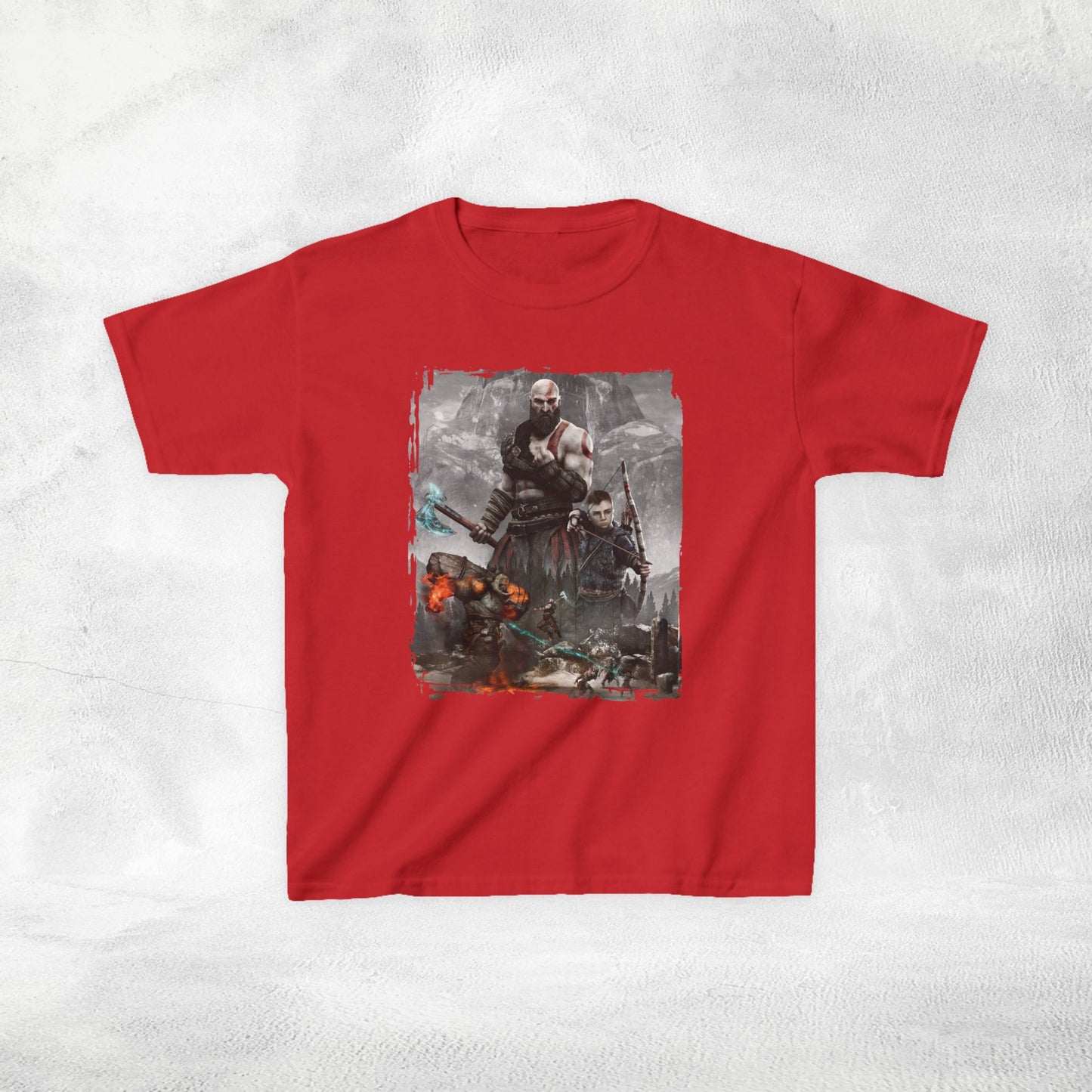 Kids  gaming shirt Kratos