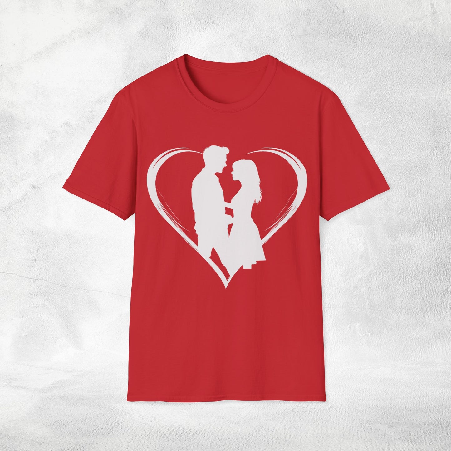 Unisex couples T-Shirt heart