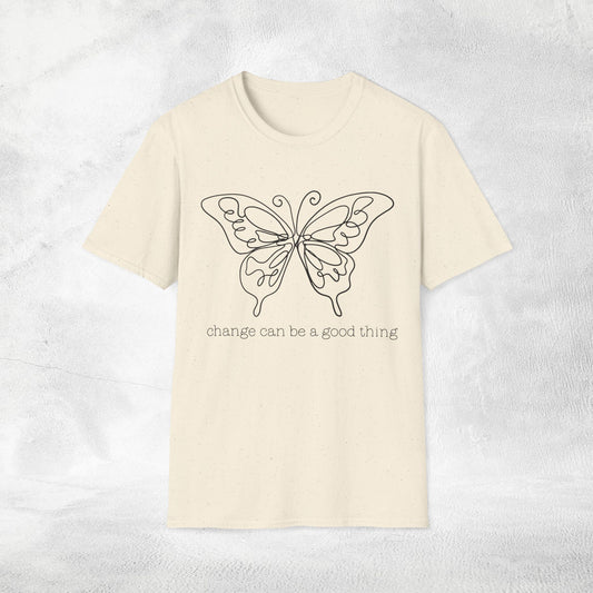 Womens Slogan T-shirt change can be a good thing