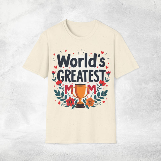 family shirt natural color edition worlds greatest mom