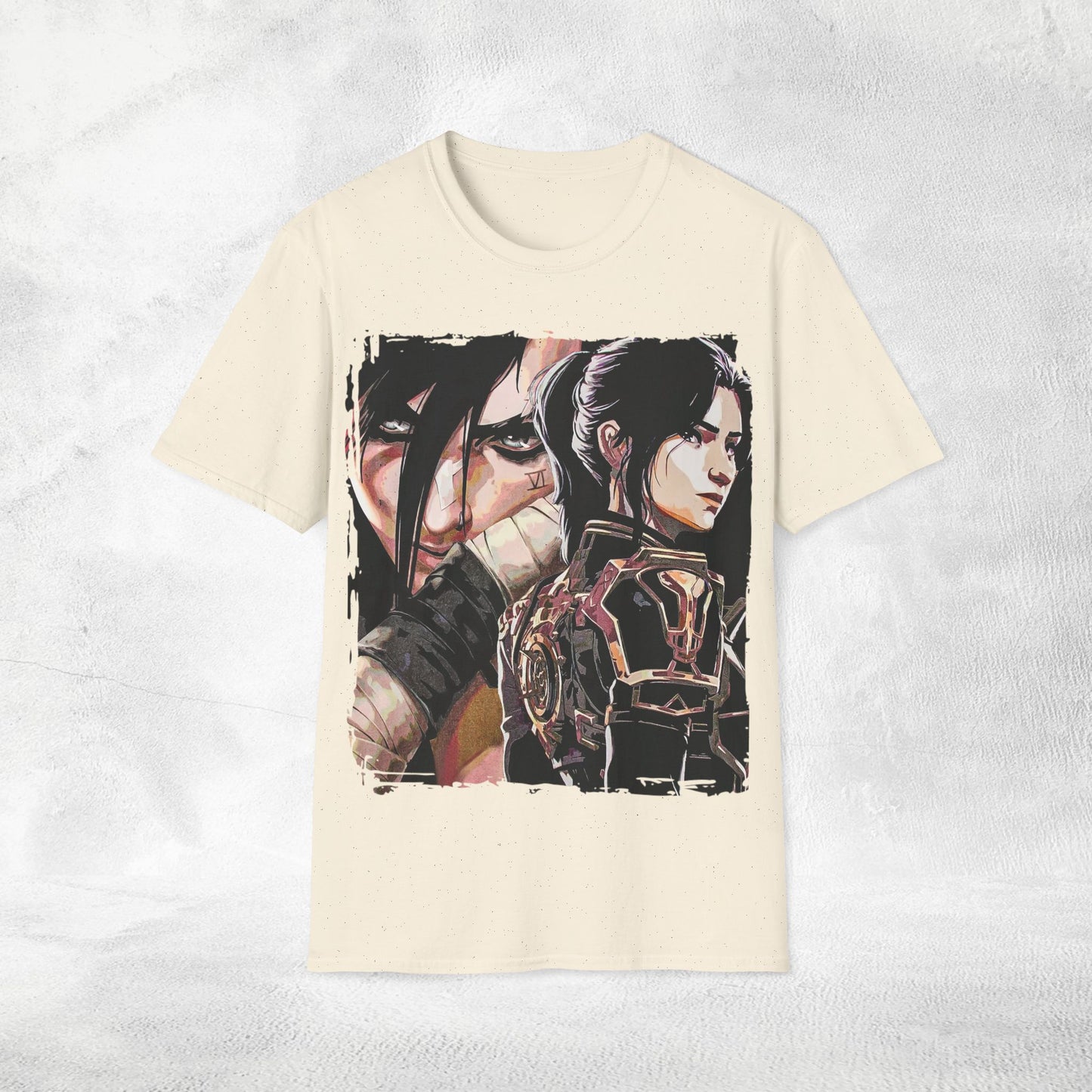 Unisex Gaming shirt Arcane Series LOL Caitlyn and Vi