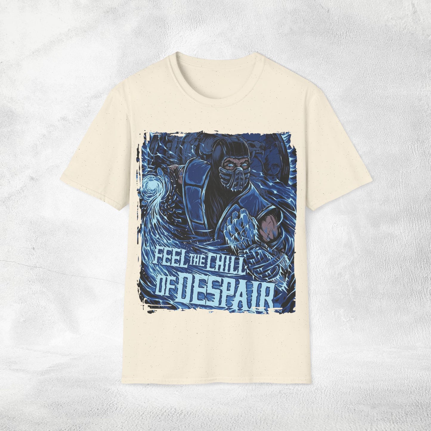 Unisex gaming shirt Mortal Kombat feel the chill of despair