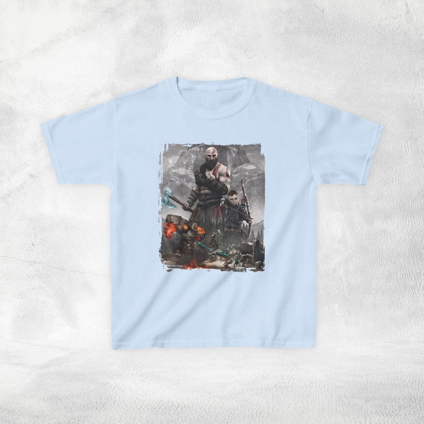 Kids  gaming shirt Kratos