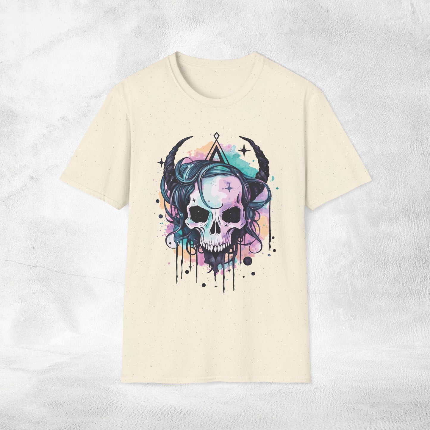 Unisex Gothic Shirt Pastel Skull