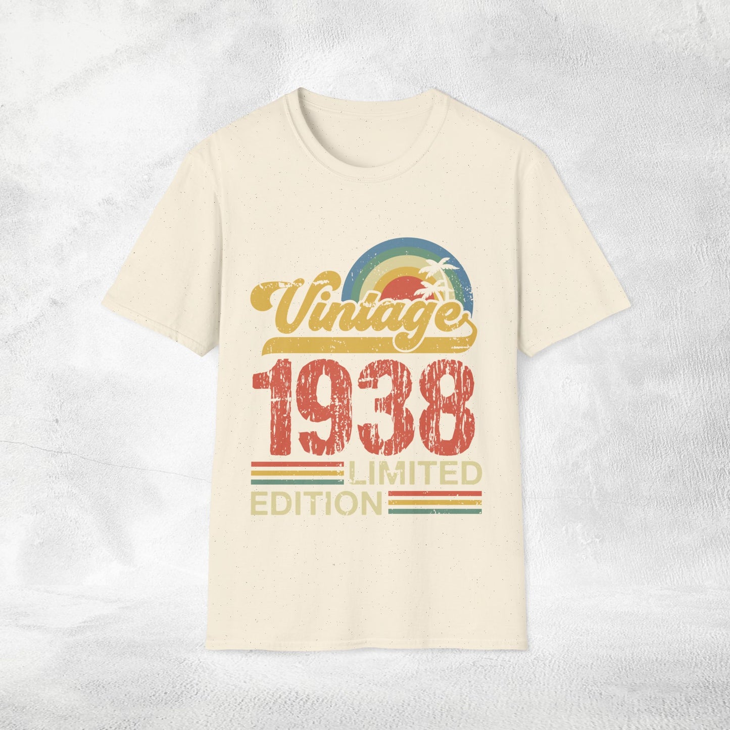 Unisex year of birth shirt 1938