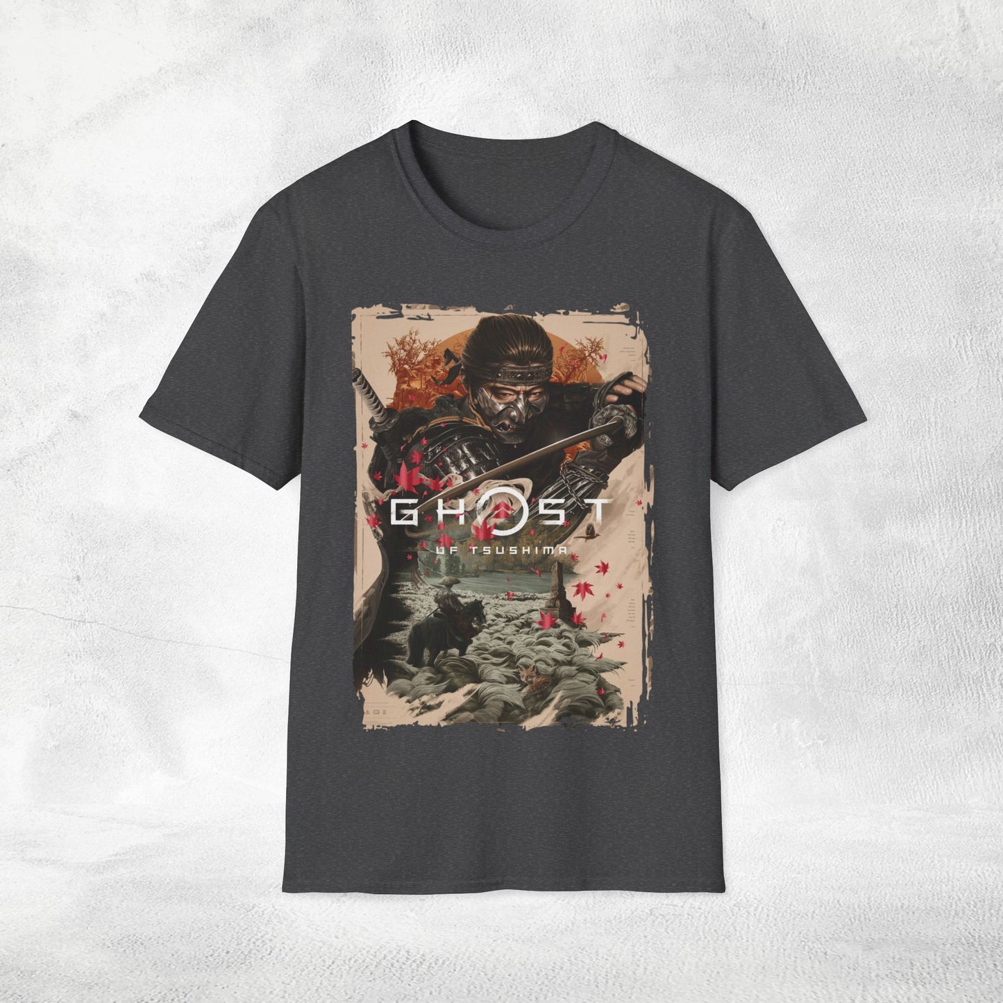 Unisex gaming shirt Ghost of Tsushima