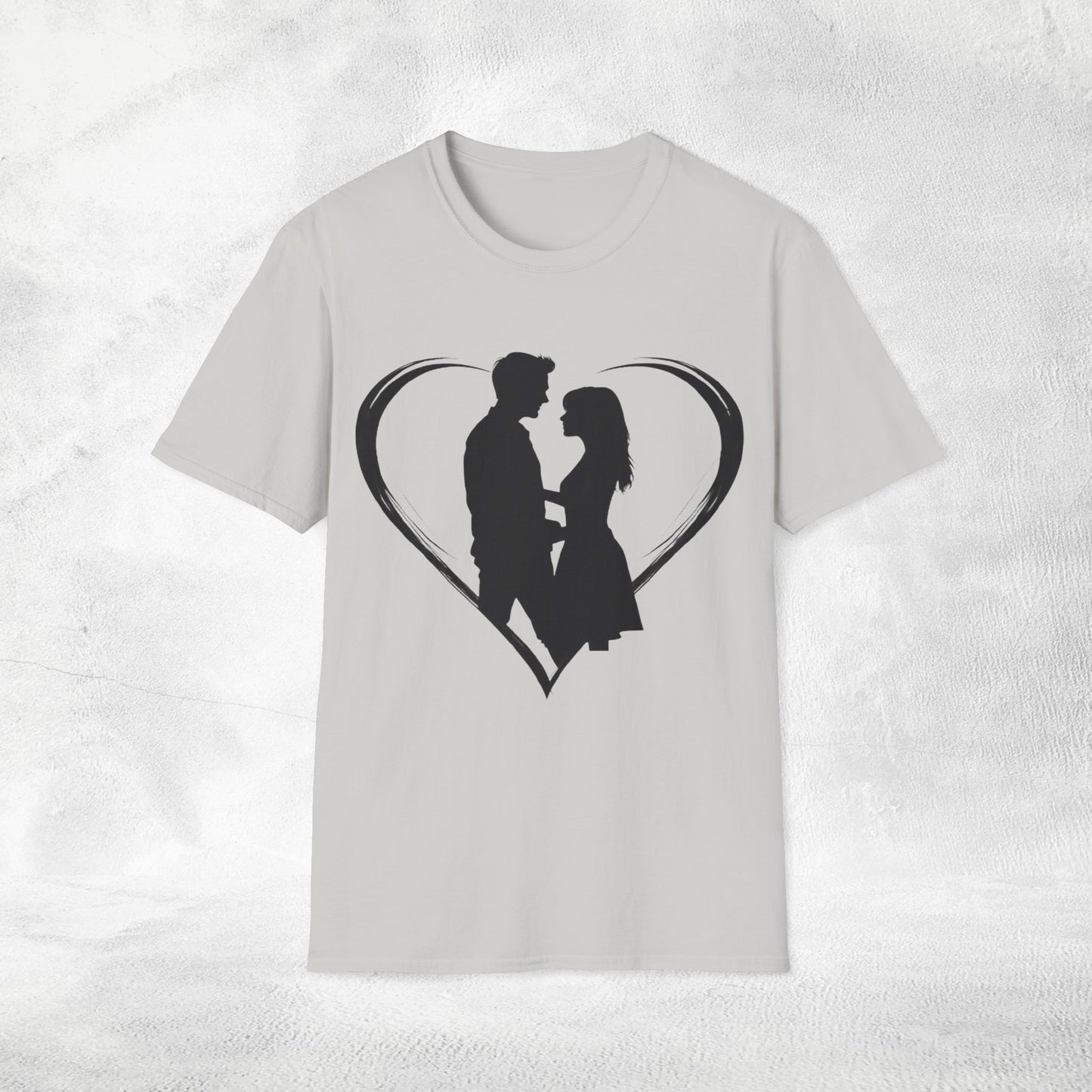 Unisex couples T-Shirt heart