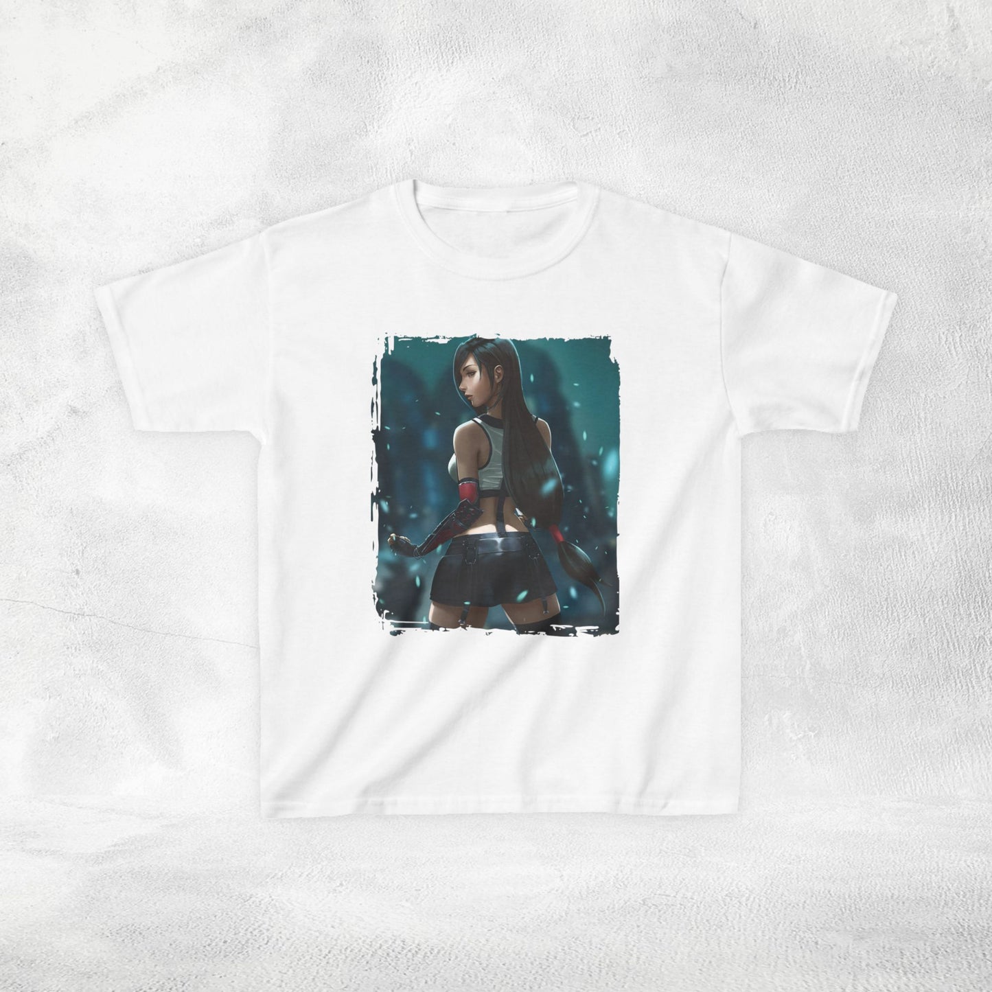 Kids  gaming shirt Final Fantasy Tifa Lockhart