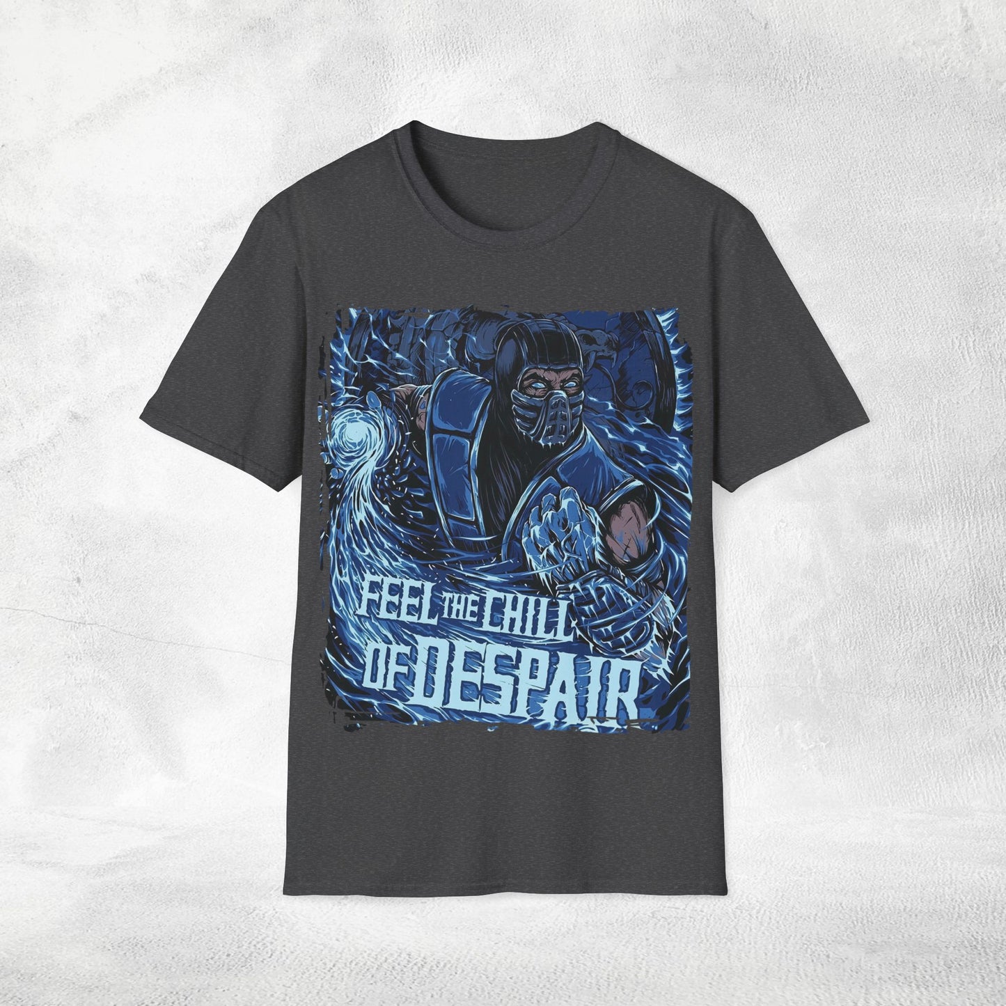 Unisex gaming shirt Mortal Kombat feel the chill of despair