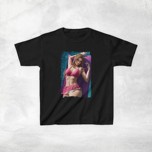 Kids gaming shirt Final Fantasy Aerith Swimsuit