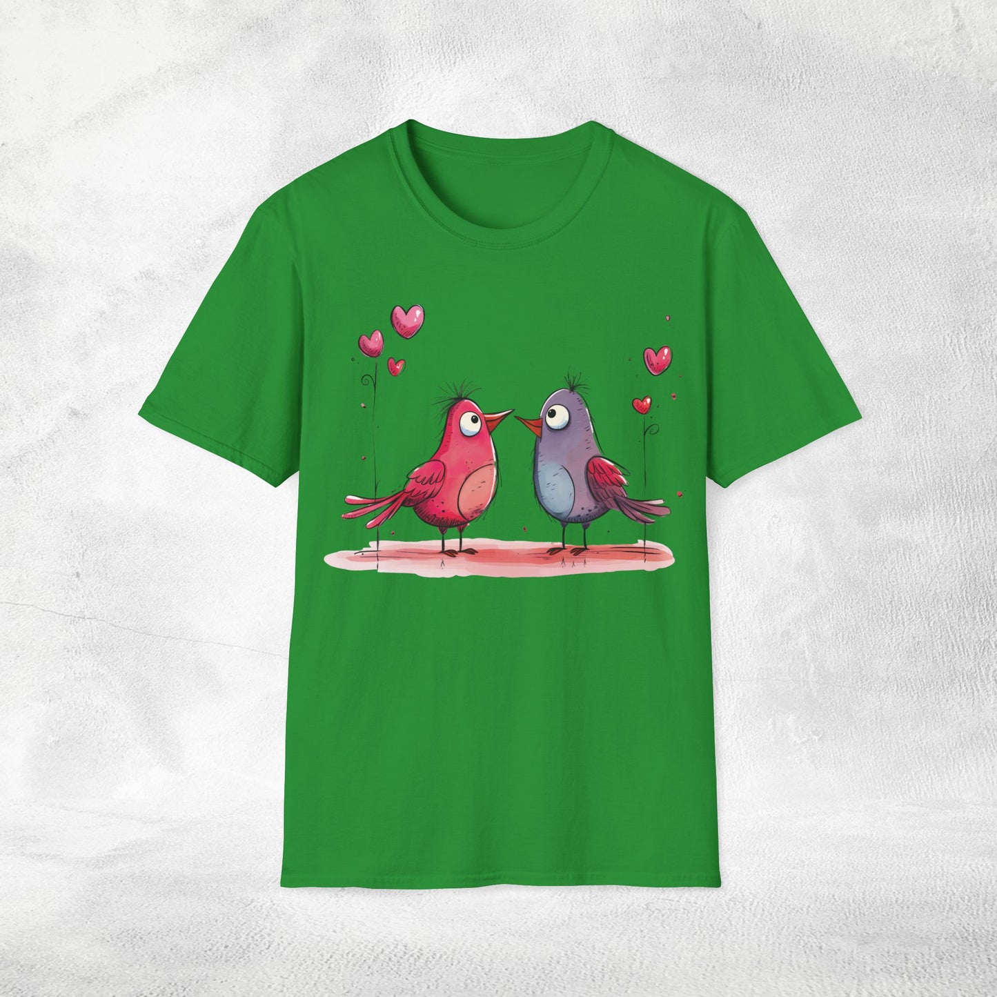 Unisex couples T-Shirt lovebird