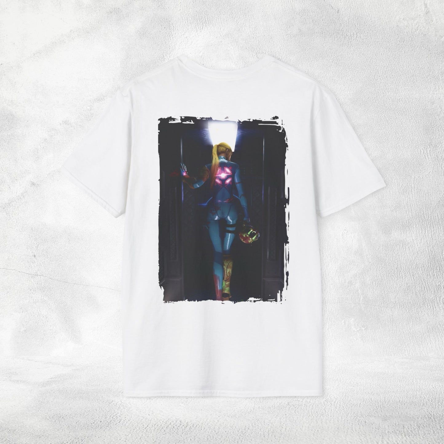 Unisex Gaming shirt Samus Aran BACKPRINT