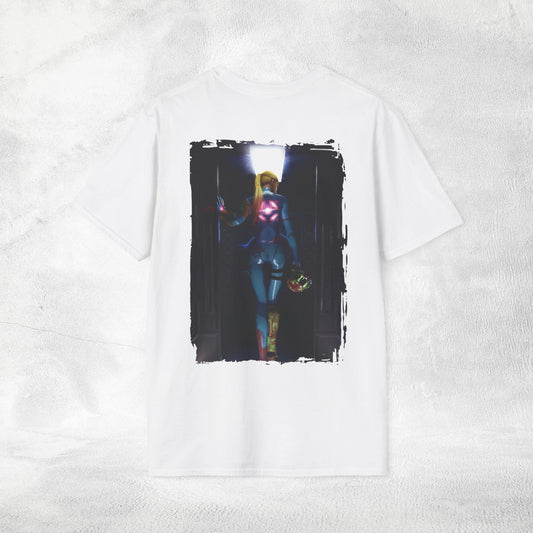 Unisex Gaming shirt Samus Aran BACKPRINT