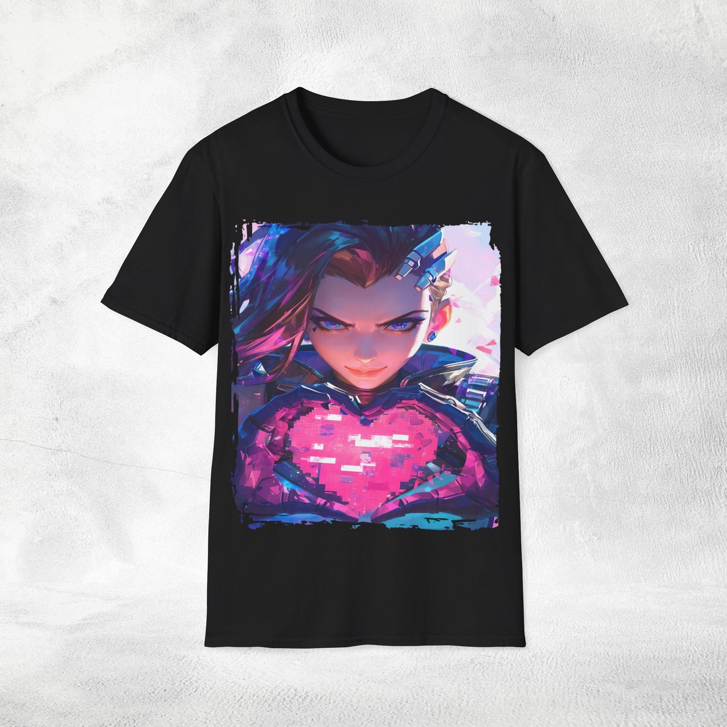 Unisex gaming shirt Overwatch Sombra