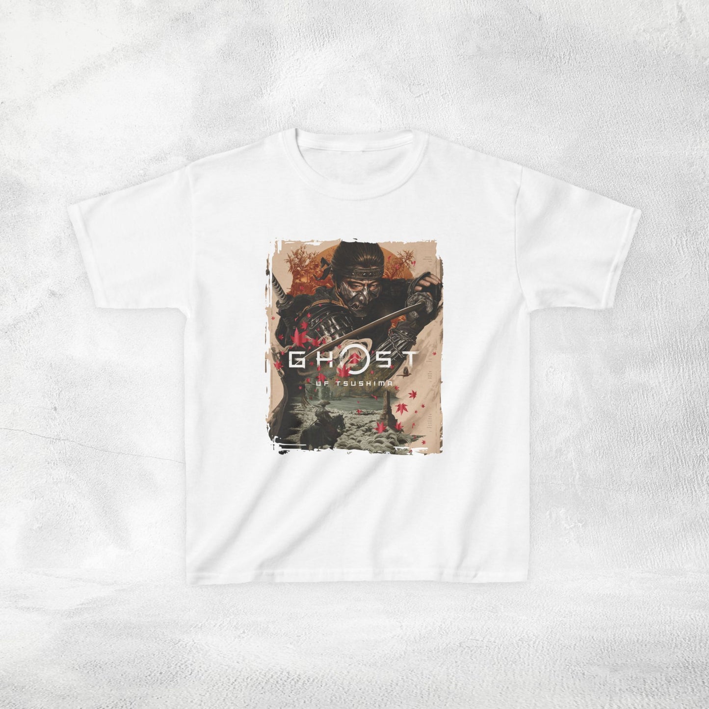 Kids  gaming shirt Ghost of Tsushima