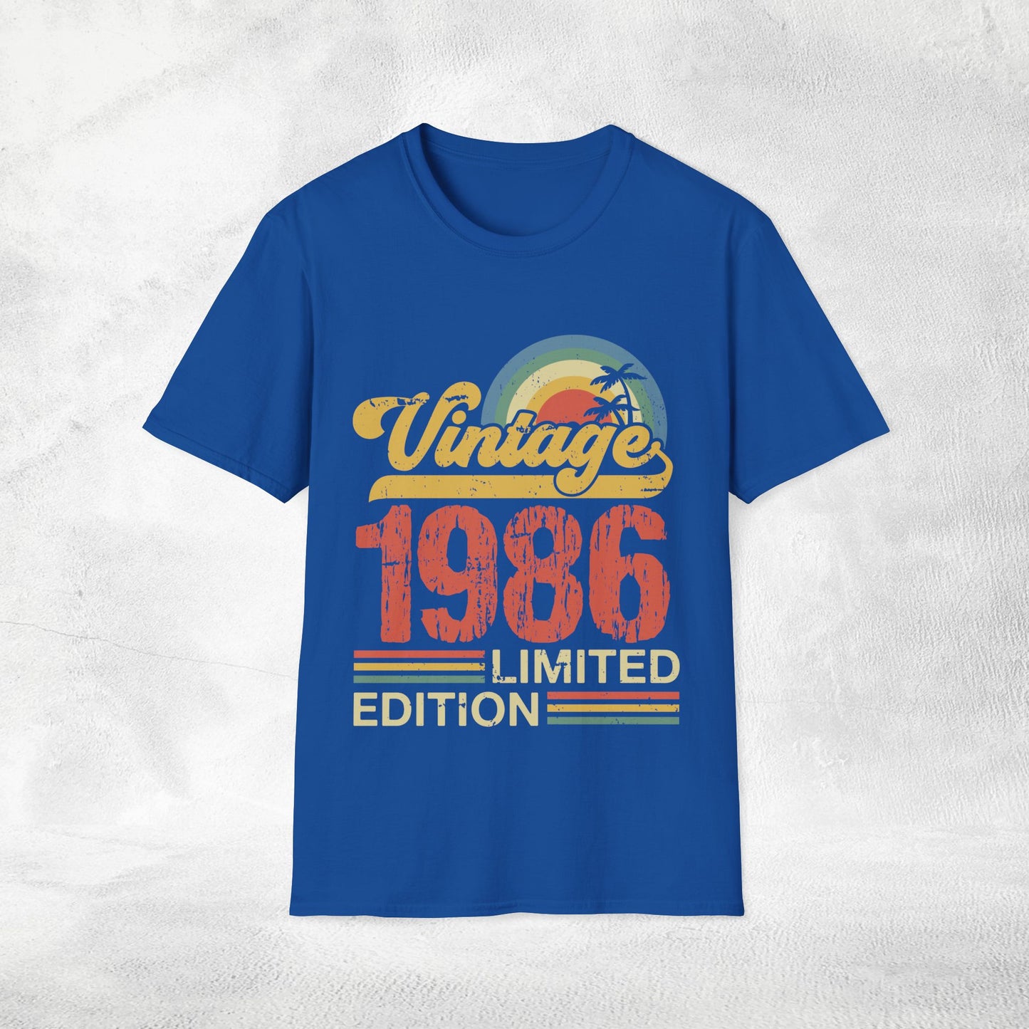 Unisex year of birth shirt 1986