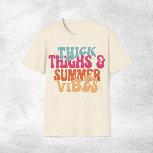 women shirt thick thighs and summer vibes