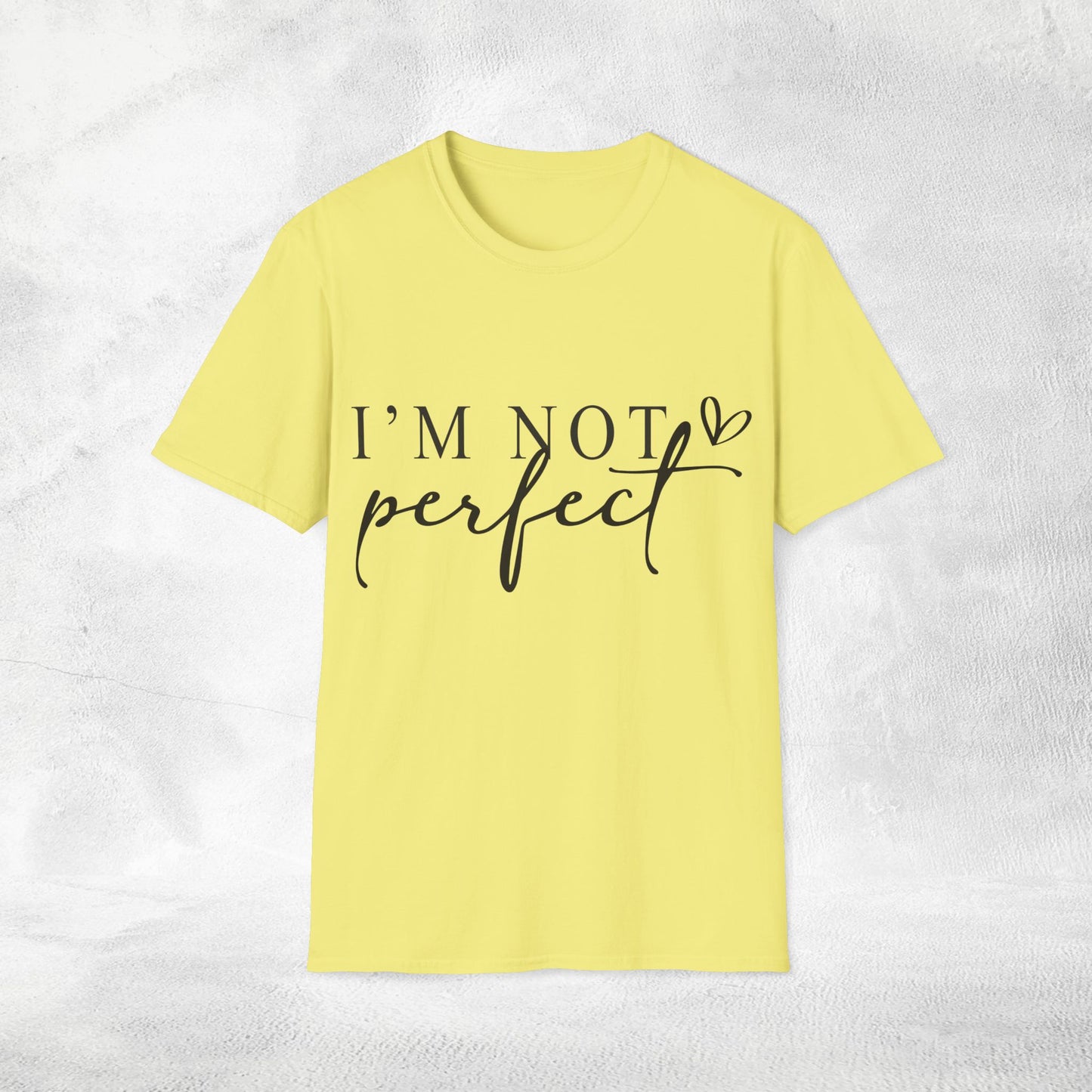 Women's Slogan T-shirt i'm not perfect
