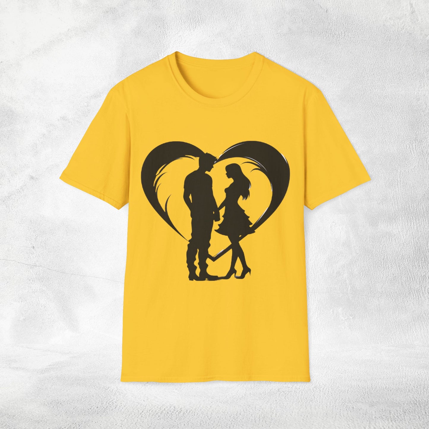 Unisex couples T-Shirt heart