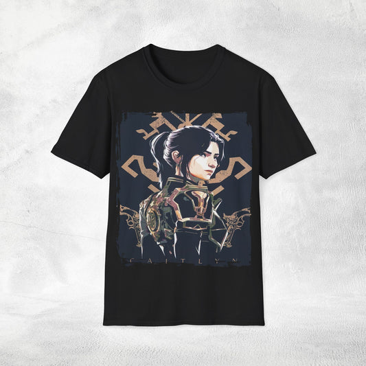 Unisex gaming shirt Caitlyn Arcane League of Legends