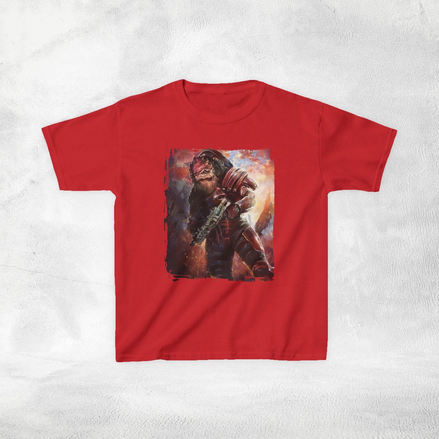 Kids  gaming shirt Mass Effect Urdnot Wrex