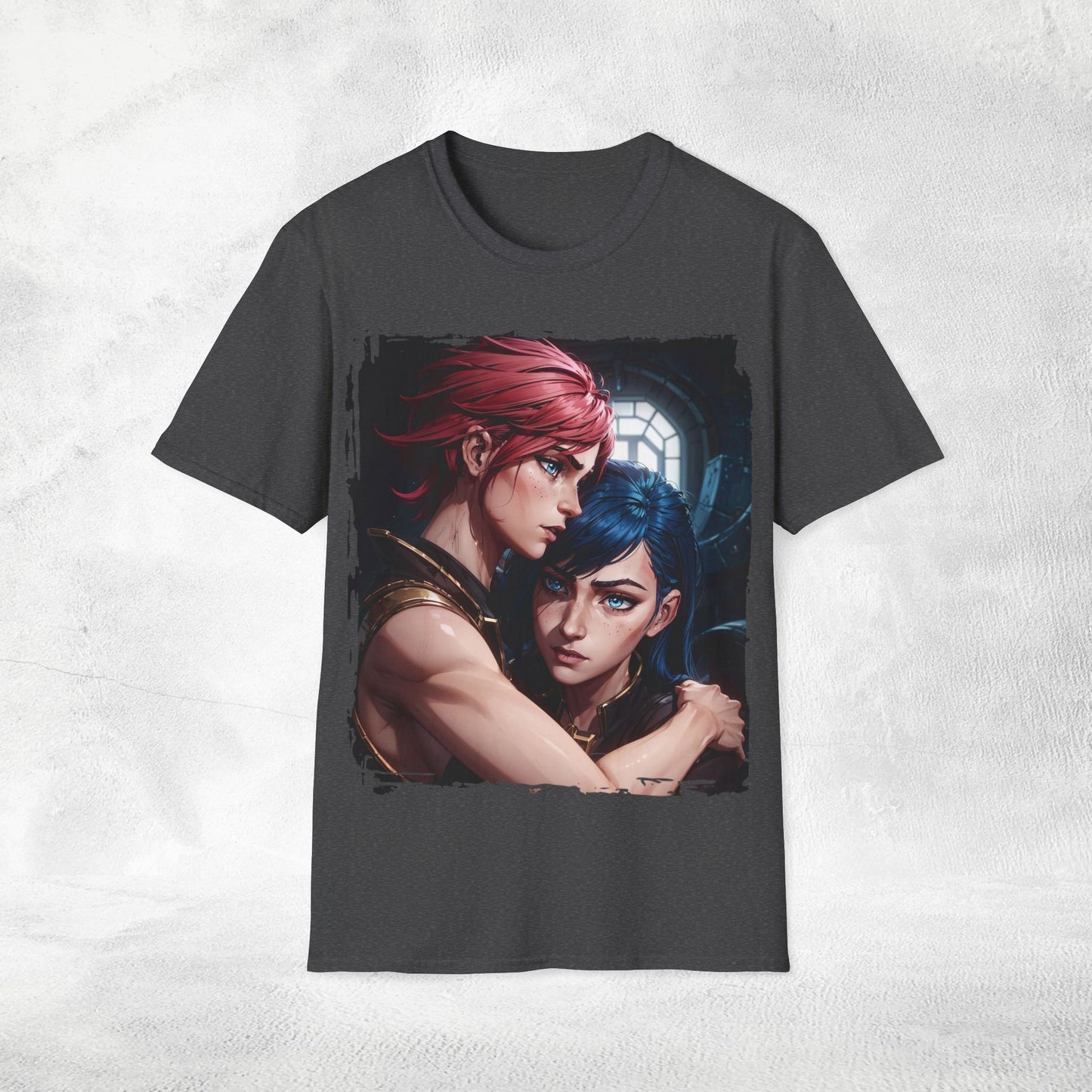 Unisex Gaming shirt Arcane Series LOL Caitlyn and Vi